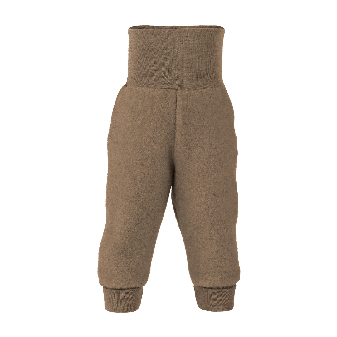 Pantalón bebé con pretina, Merino wool fleece.