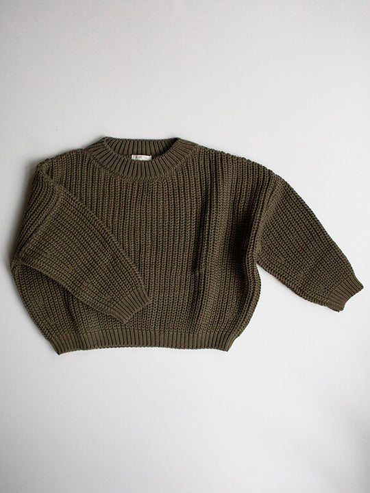 The Chunky Sweater olive